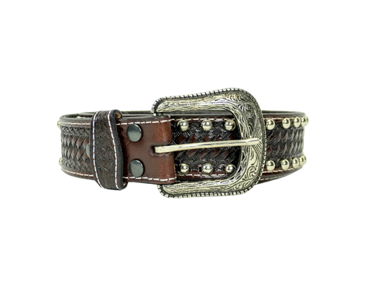 Dark Brown Western LoneStar Belt