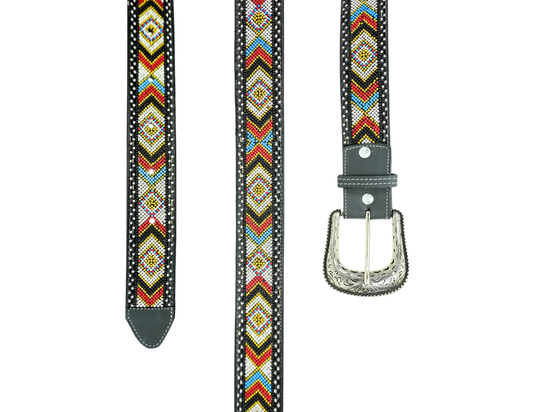Muticolor Western Embroided Belt