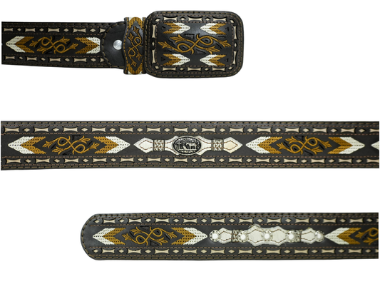 Dark Brown Wild West Cowboy Belt