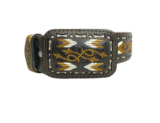 Dark Brown Wild West Cowboy Belt