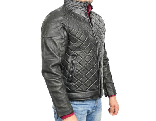 Diego Black Leather Jacket