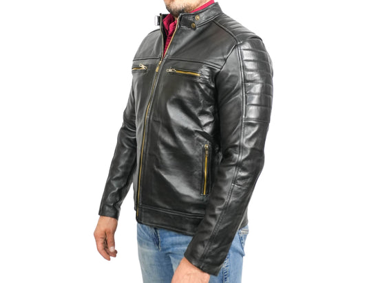 Dante Black Leather Jacket