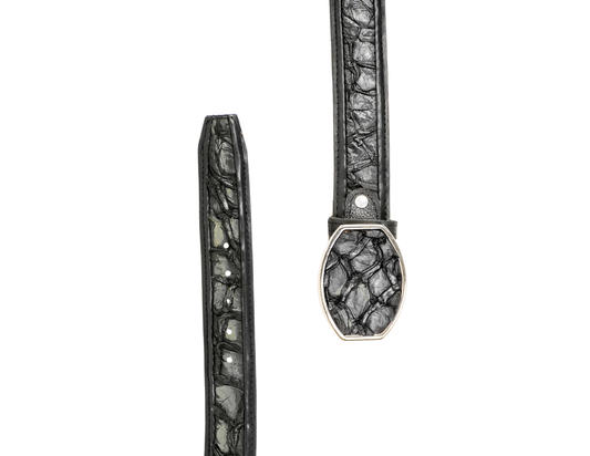 Black Piraruco Metal Buckle Belt