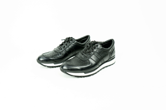 Black Python Sneaker