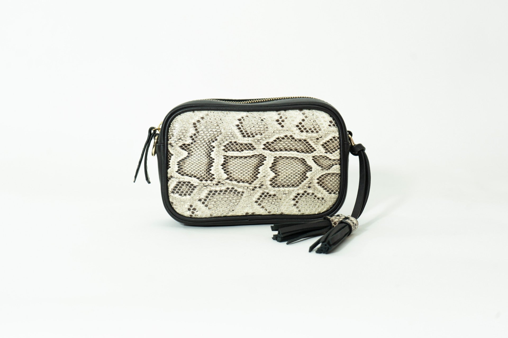 Python leather shoulder bag – Luumont